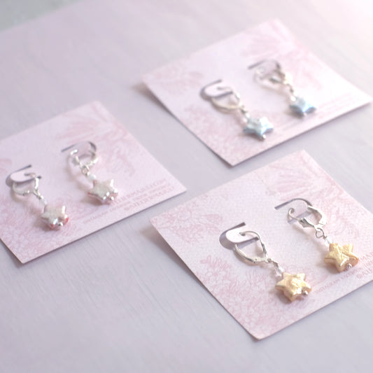 Starry Mother-of-Pearl Earrings – Sterling Silver