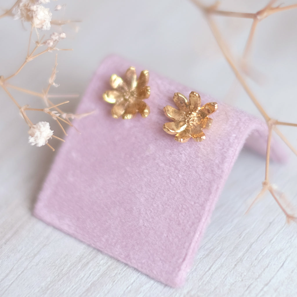 Poppies – 14K Vermeil Earrings