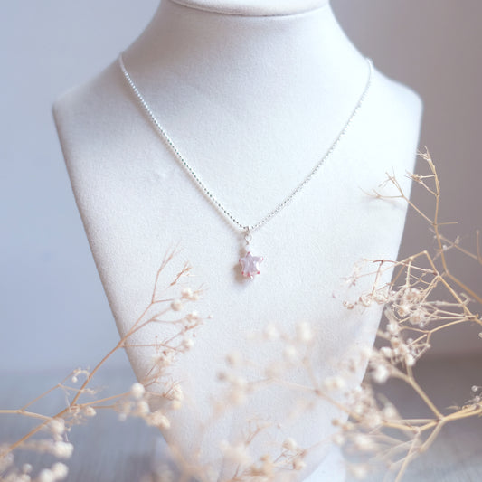 Mother-of-Pearl Star Necklace – Rose Edition