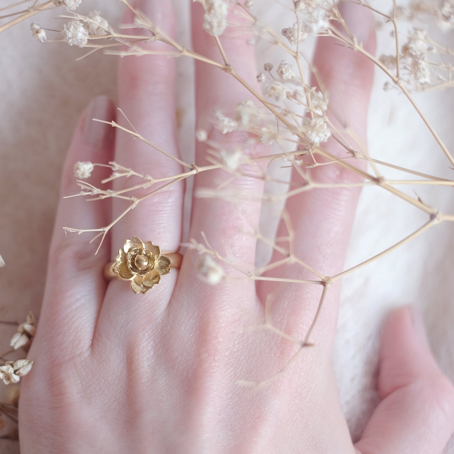 Plum Blossom – Gold Vermeil Ring