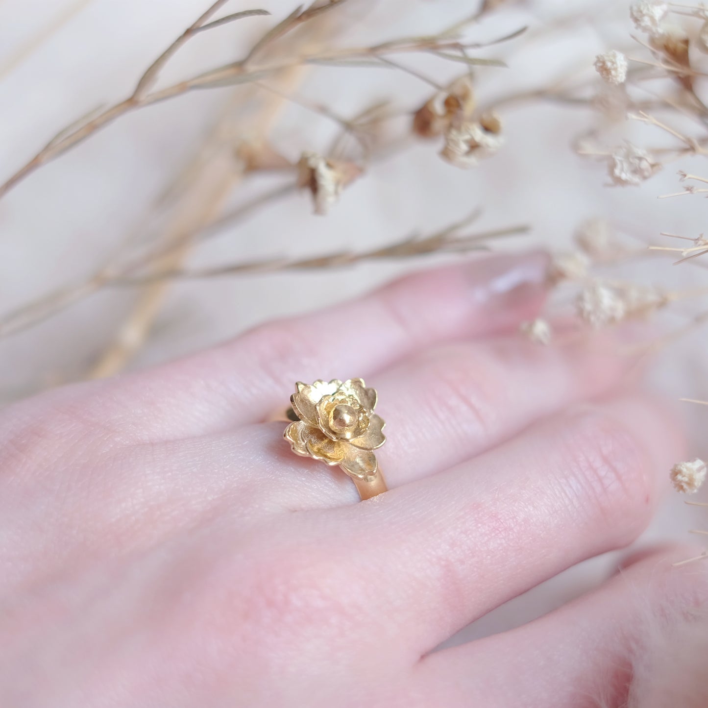 Plum Blossom – Gold Vermeil Ring