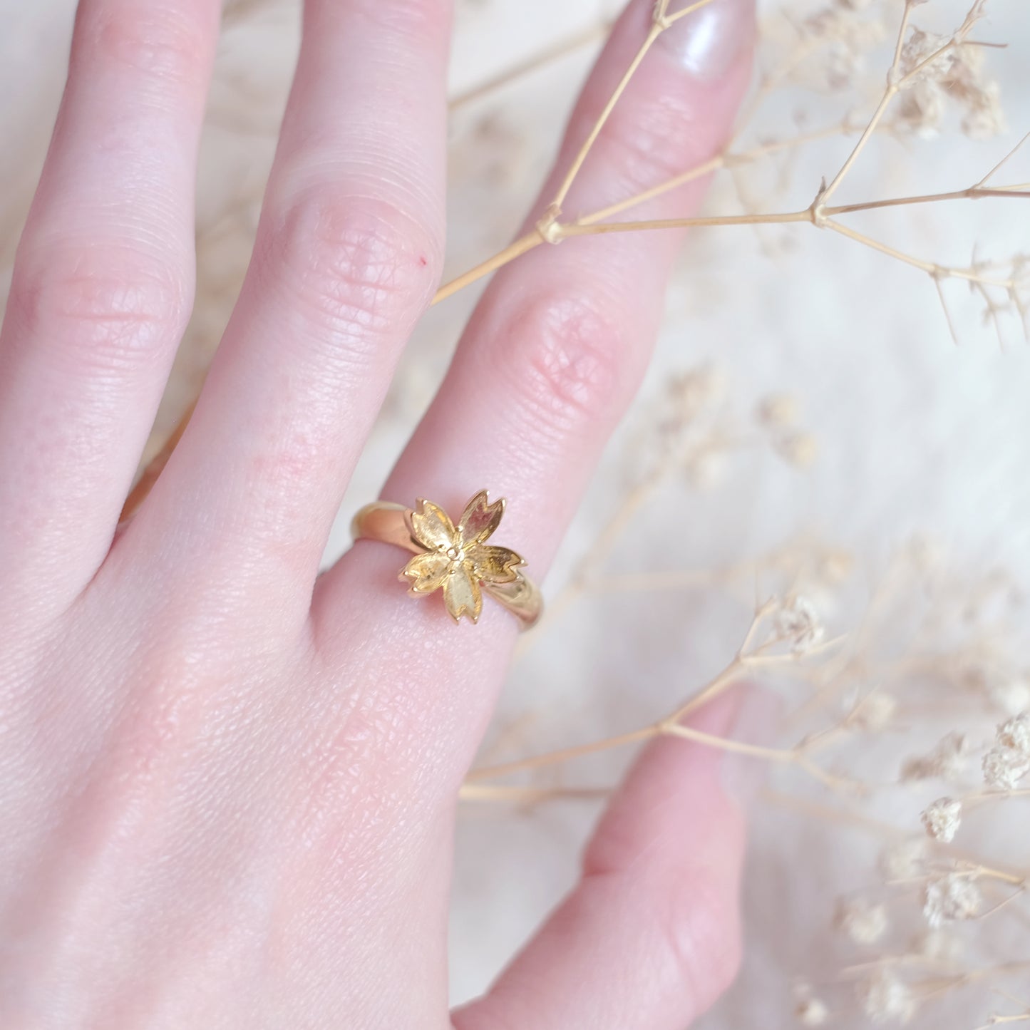Sakura – Gold Vermeil Ring