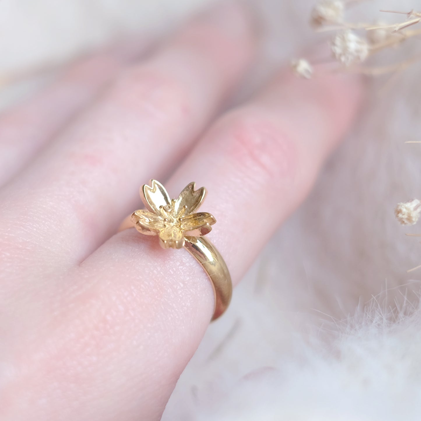 Sakura – Gold Vermeil Ring