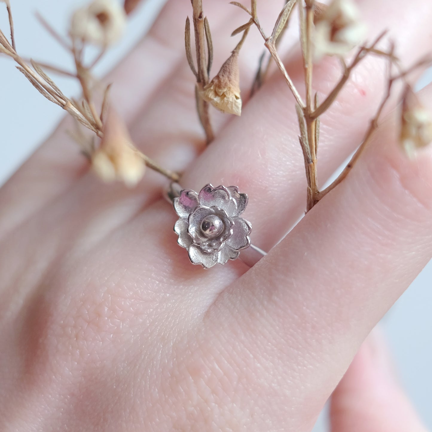 Plum Blossom – Sterling Silver Ring