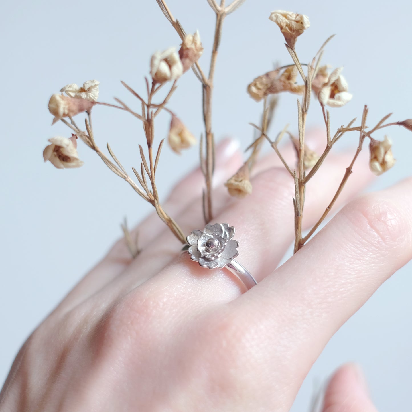 Plum Blossom – Sterling Silver Ring