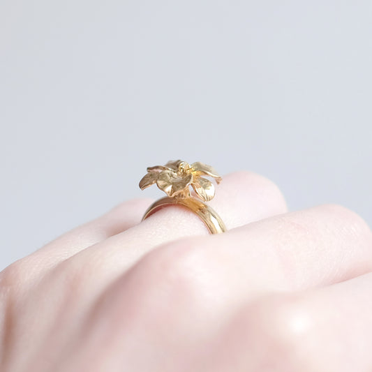 Iris - bague en or vermeil