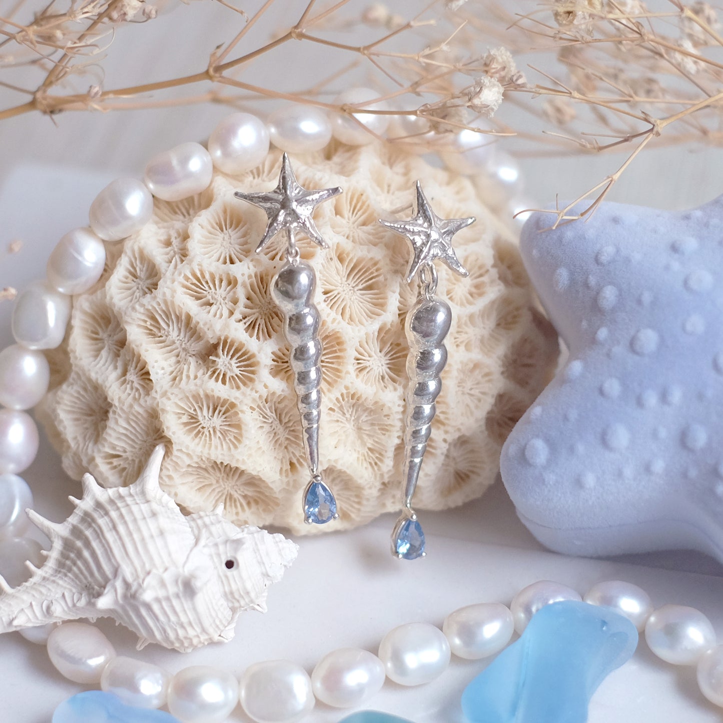 Sea princess – Sterling Silver Earrings