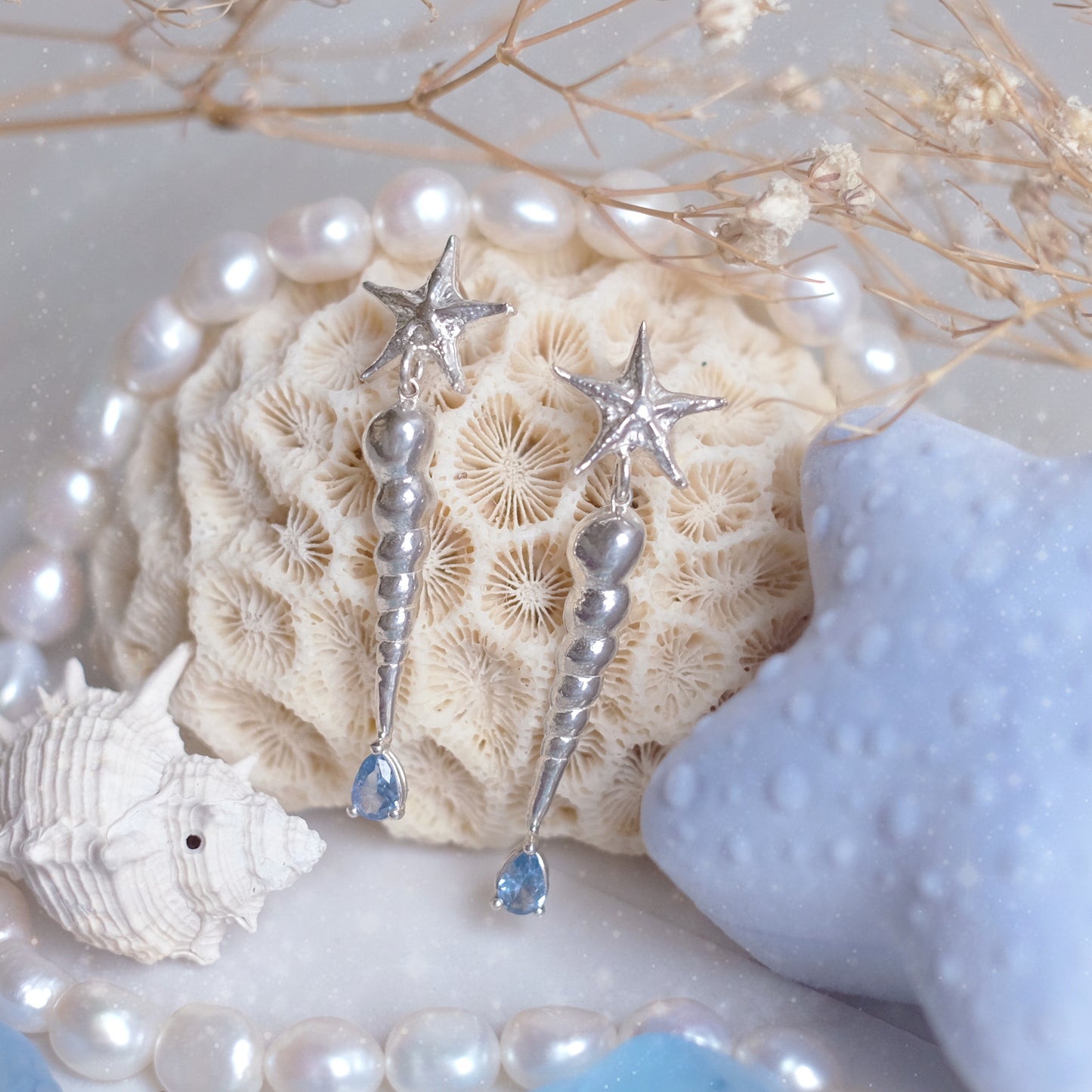 Sea princess – Sterling Silver Earrings