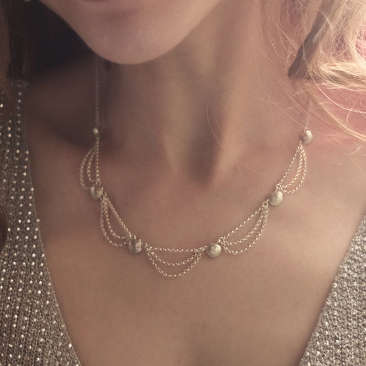 Shoreline Treasures – Sterling Silver Necklace