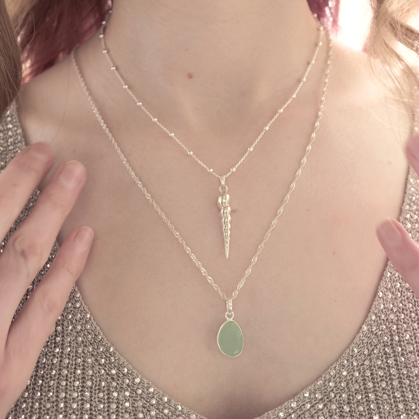 Turritelle - Collier en argent sterling