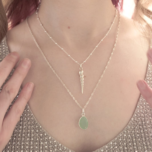 Turritella shell – Sterling Silver Necklace