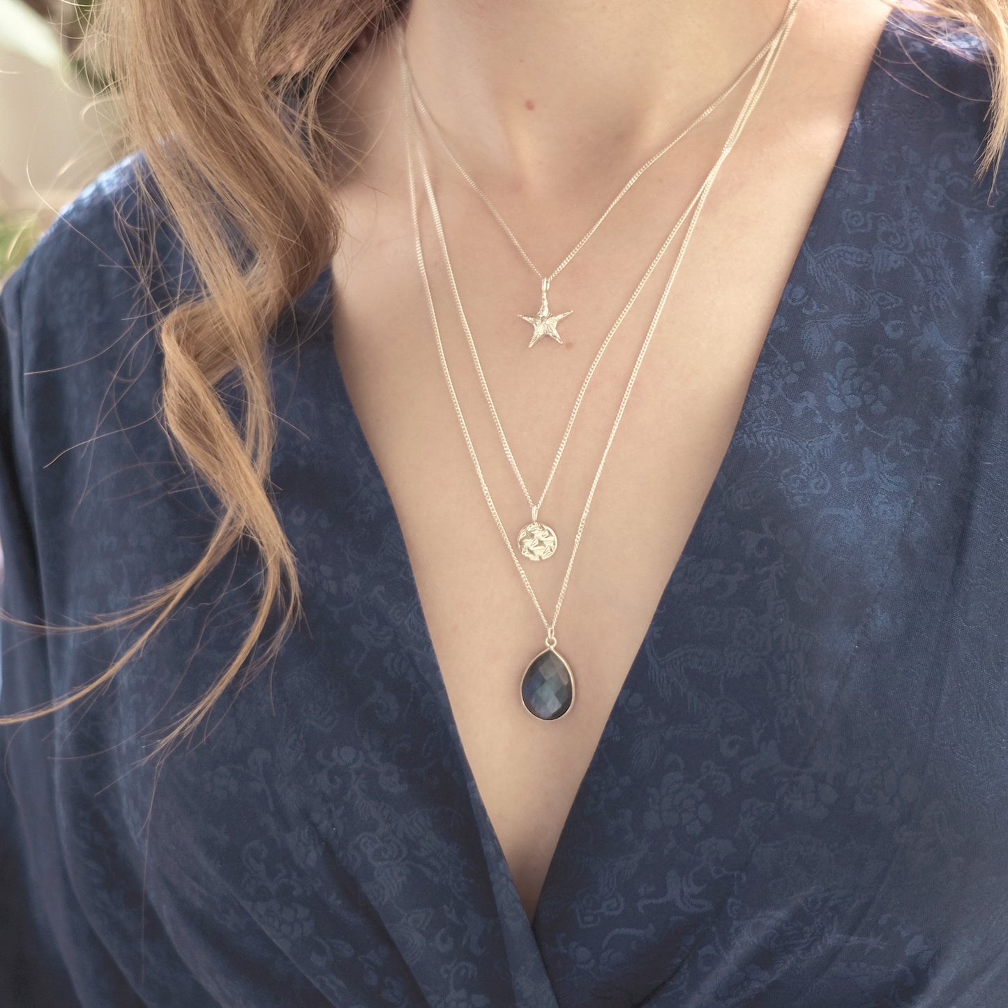 Fish scales – Sterling Silver Necklace