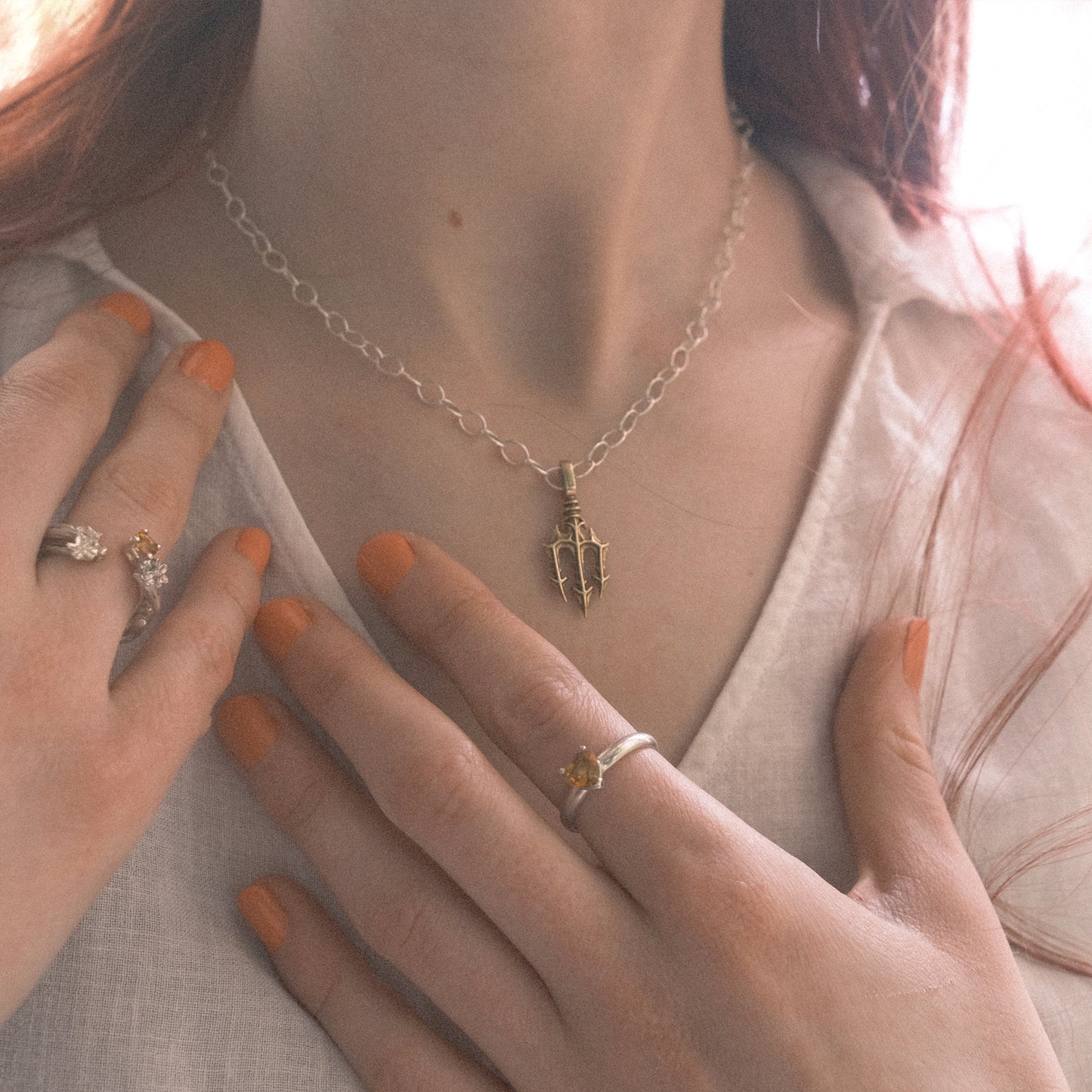 Trident – Sterling Silver Necklace