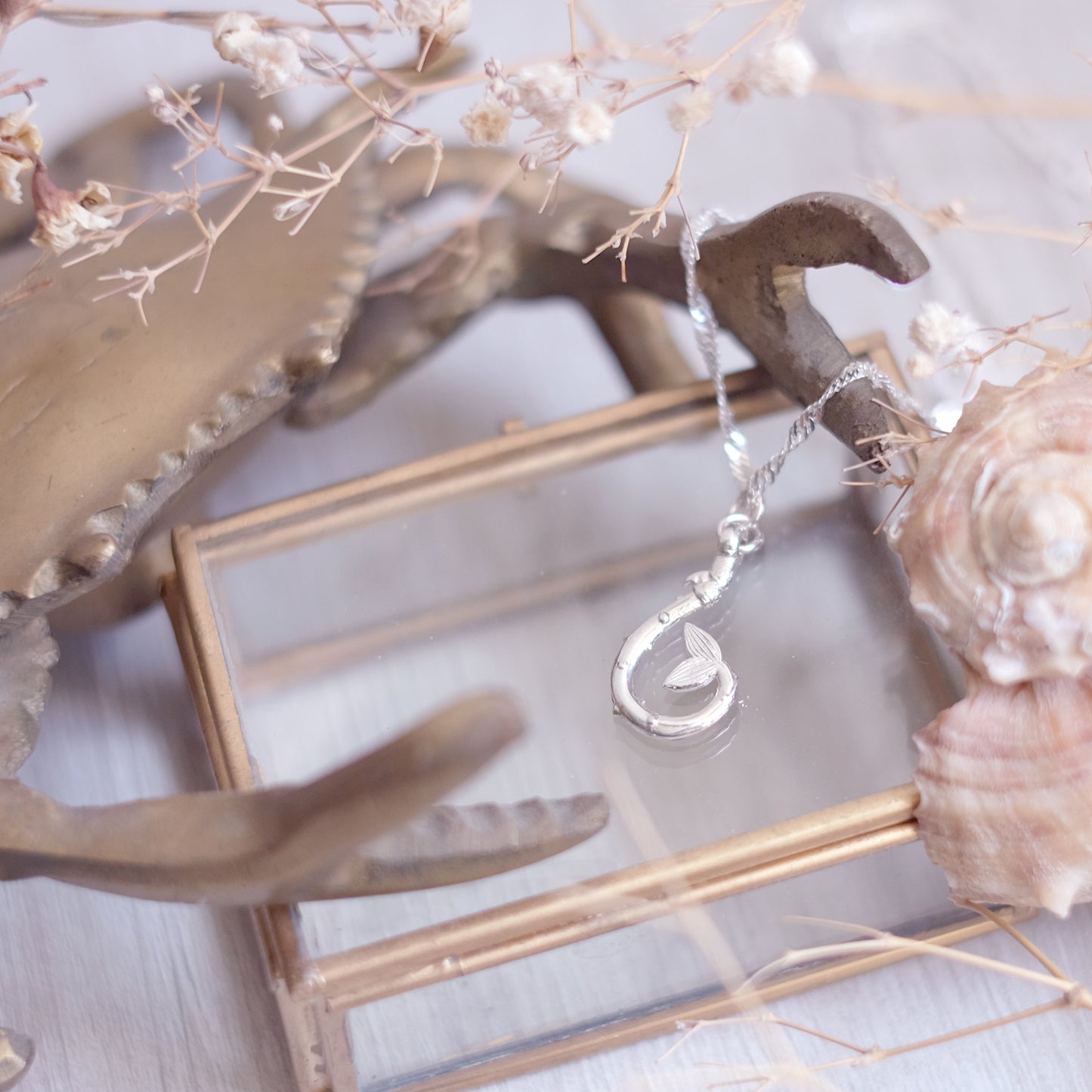 Hameçon - Collier en argent sterling