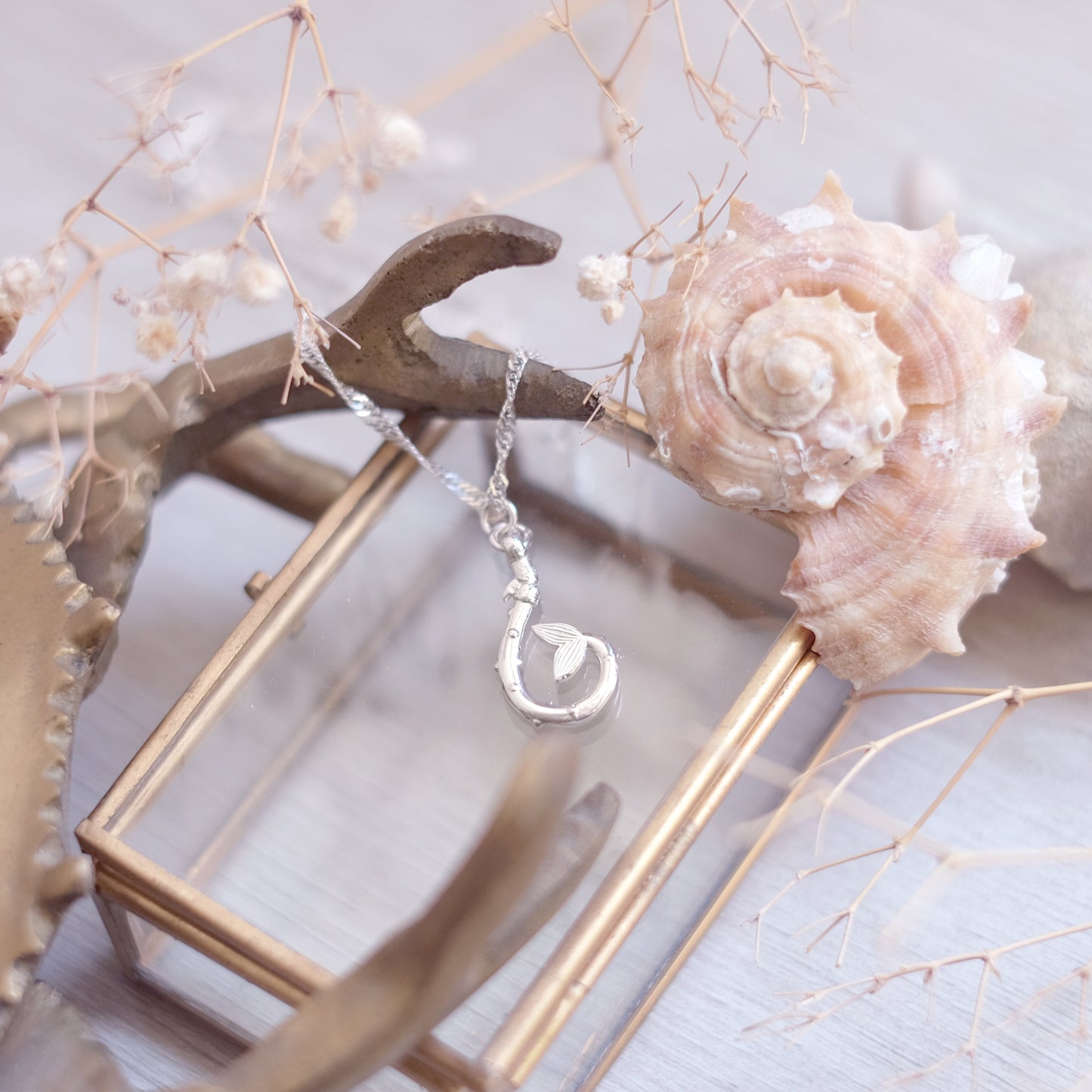 Hameçon - Collier en argent sterling
