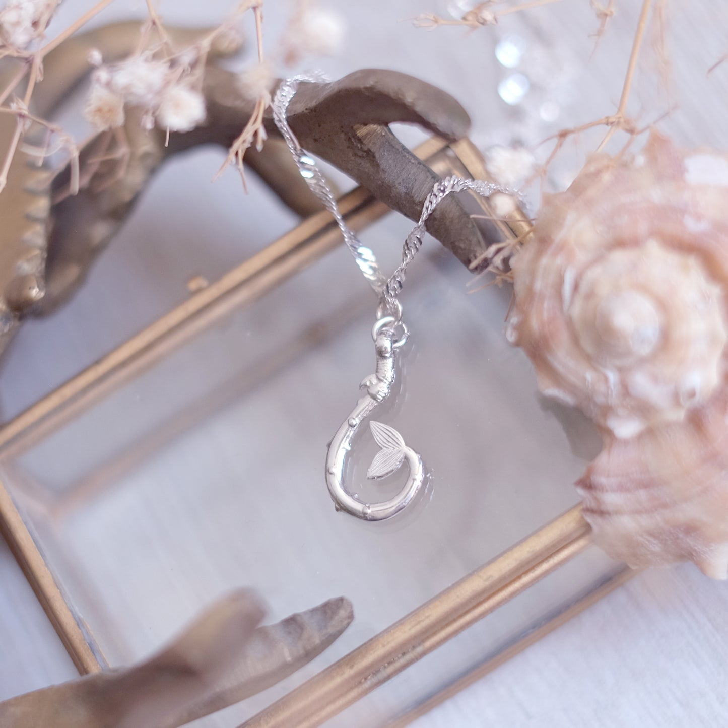 Hameçon - Collier en argent sterling