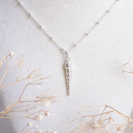 Turritella shell – Sterling Silver Necklace