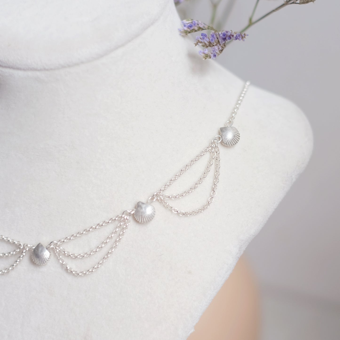 Shoreline Treasures – Sterling Silver Necklace
