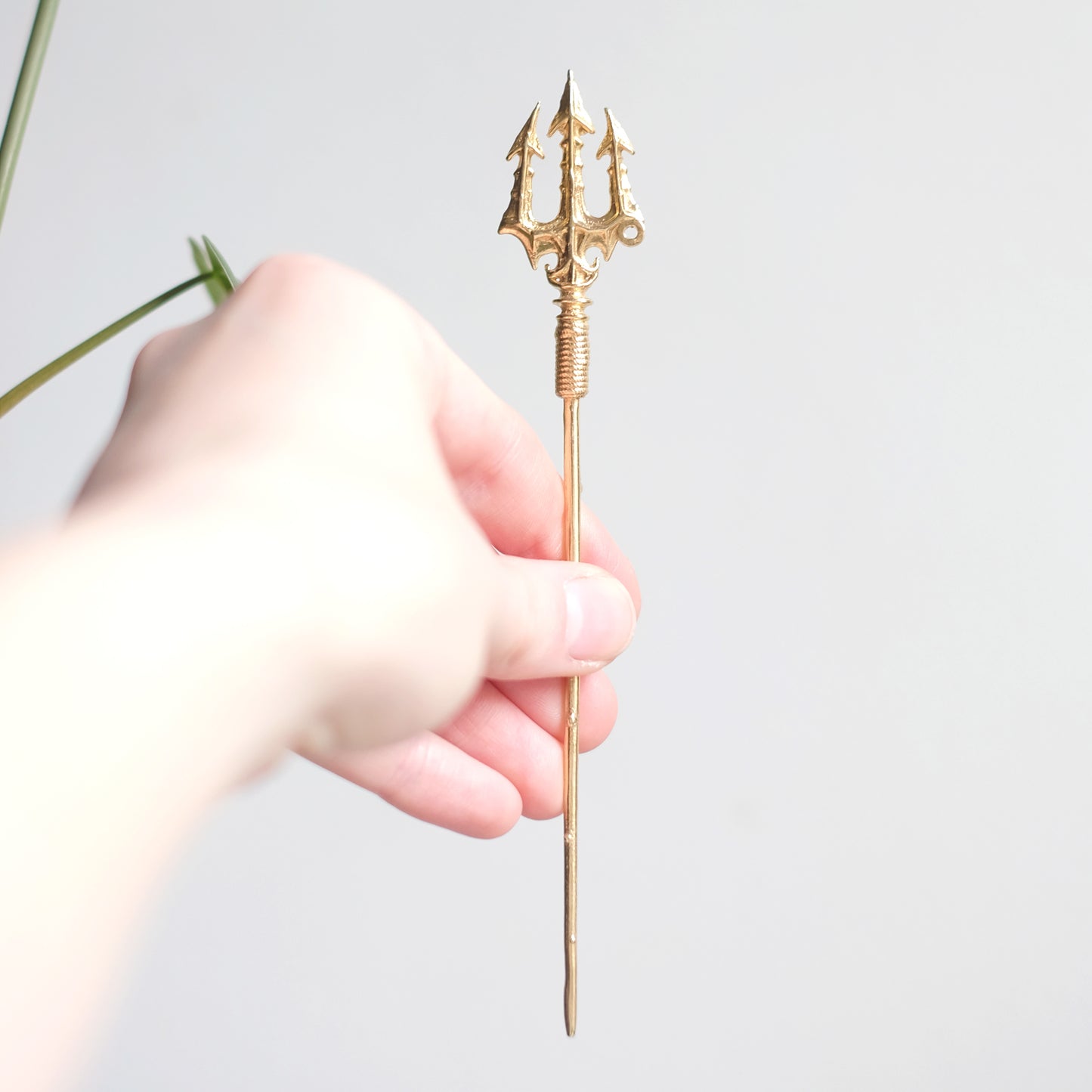 Trident - Bronze Hair Stick